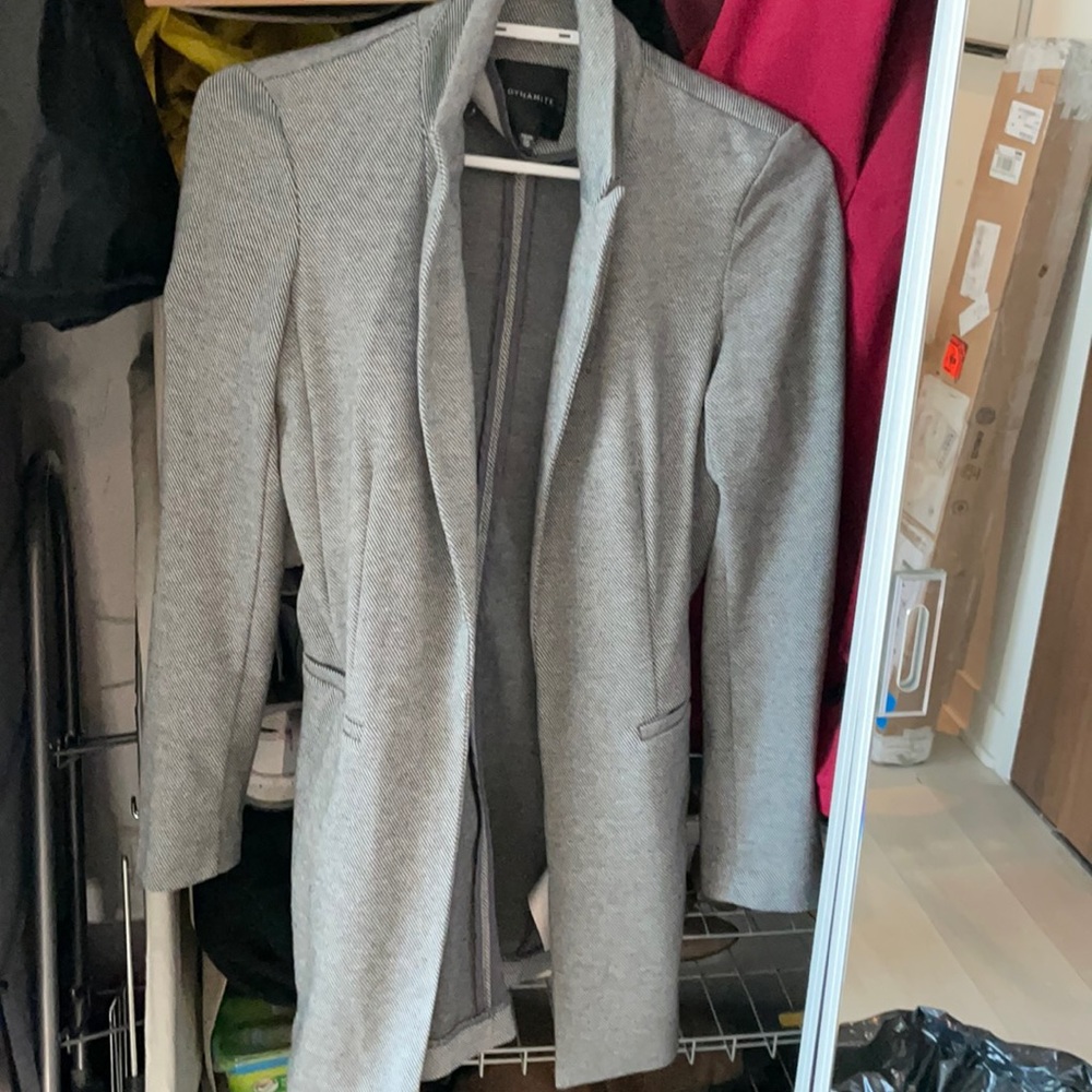 Grey Fitted Blazer